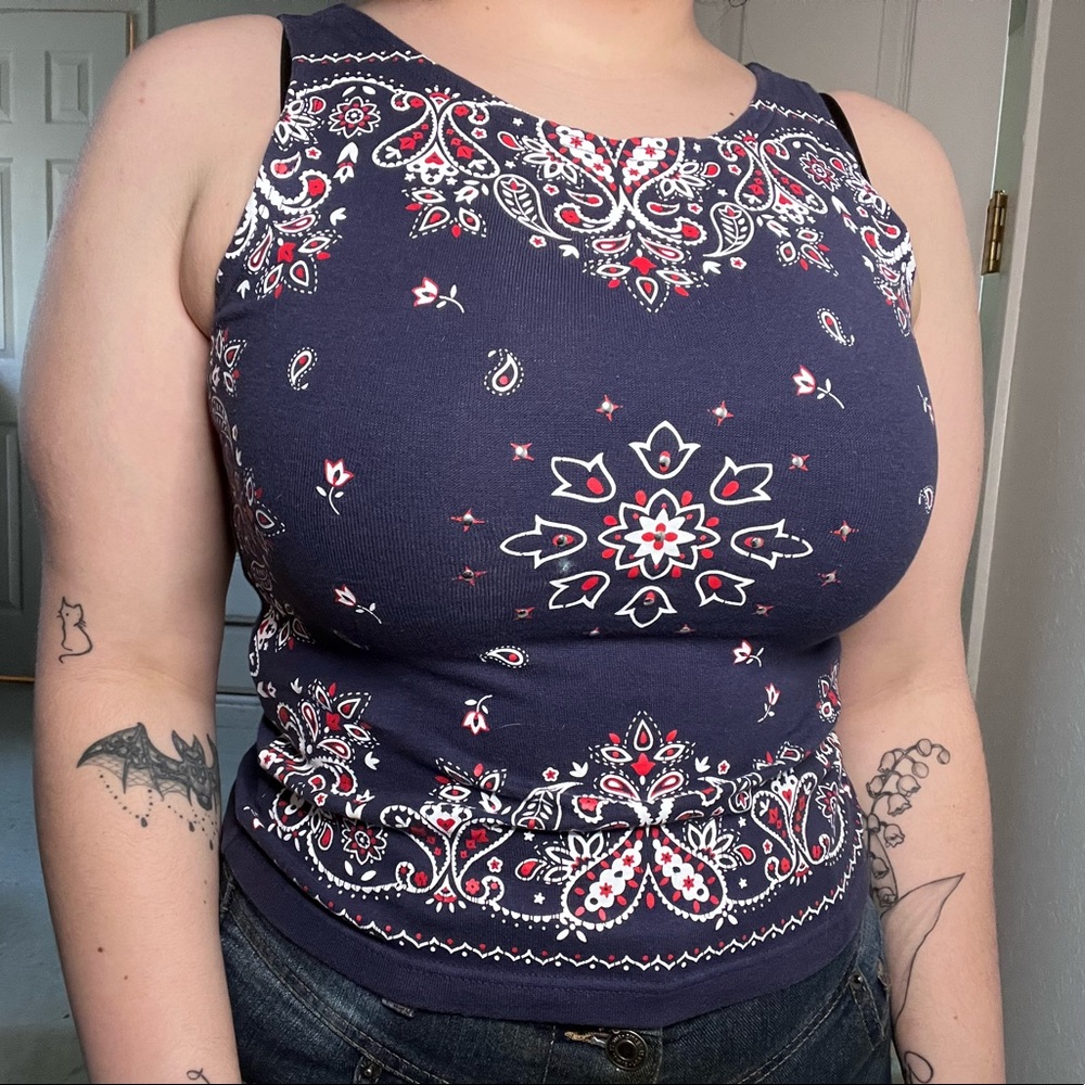 Energie Vintage Bandana Tank Y2K